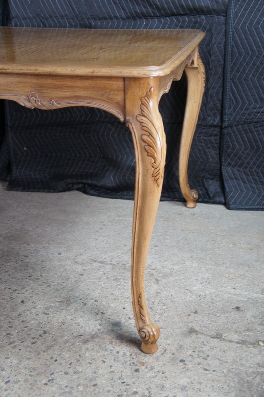 Drexel Heritage French Provincial Oak Parquetry Avalon Extendable Dining Table gallery