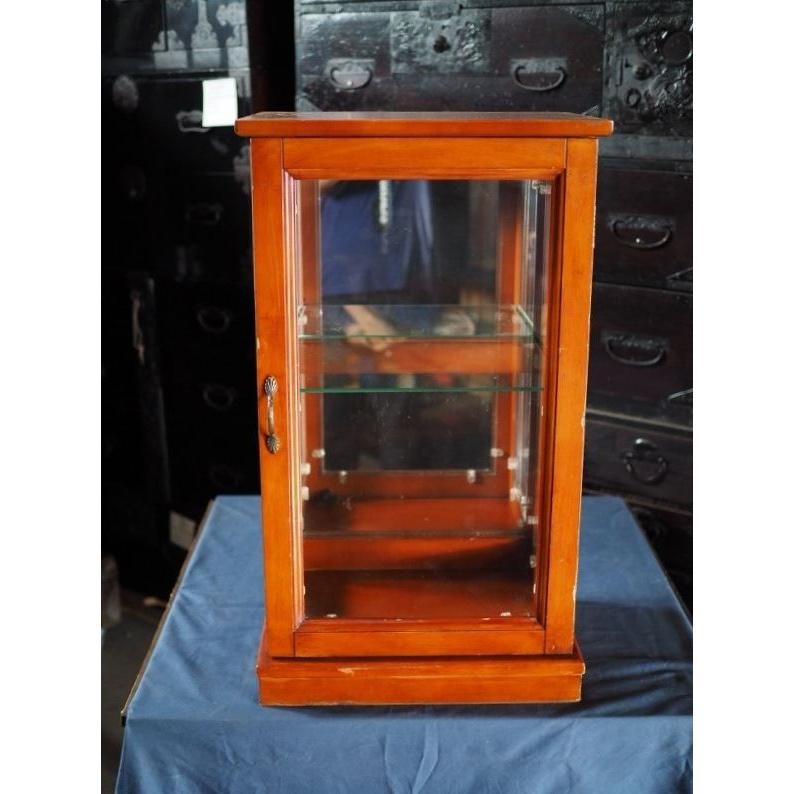 Used Koro-ten Small Glass Display Case F Size Japan 21cm (8.3in)