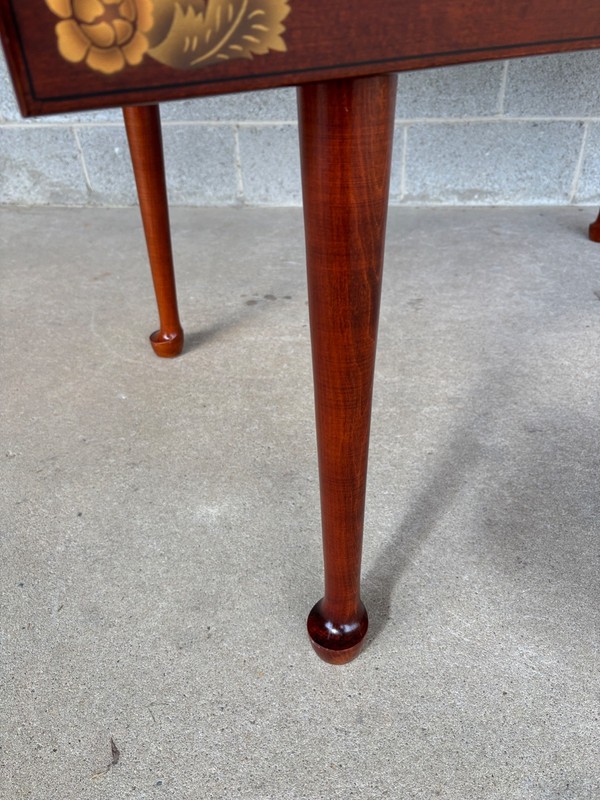 HITCHCOCK RIVERTON FINISH 48" CHERRY DROP LEAF DINING TABLE gallery