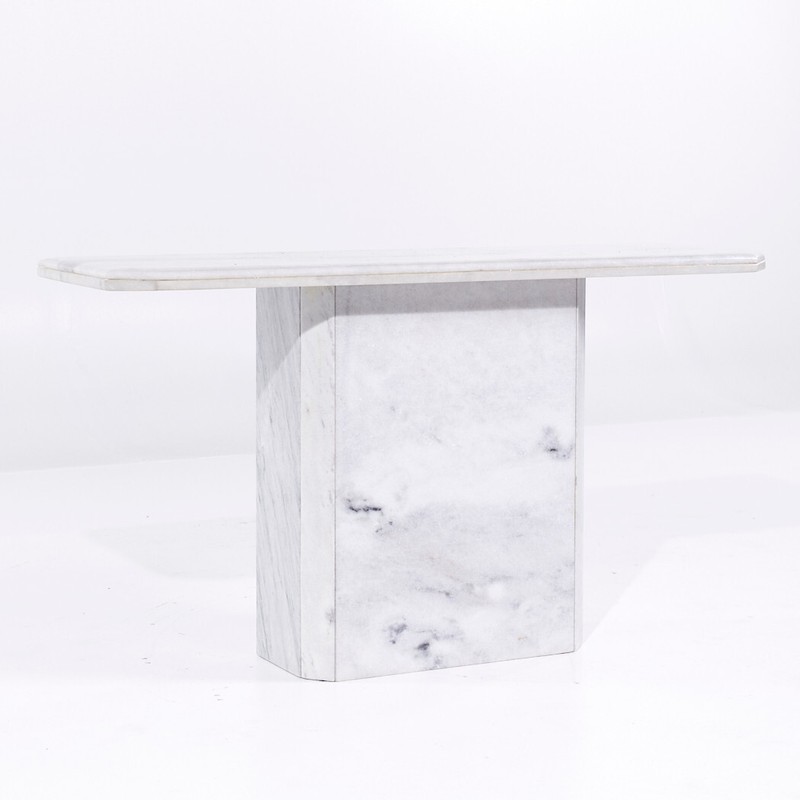Mid Century Italian Marble Console Table