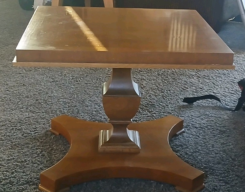 VINTAGE Lane Square Pedastle End Table Wood
