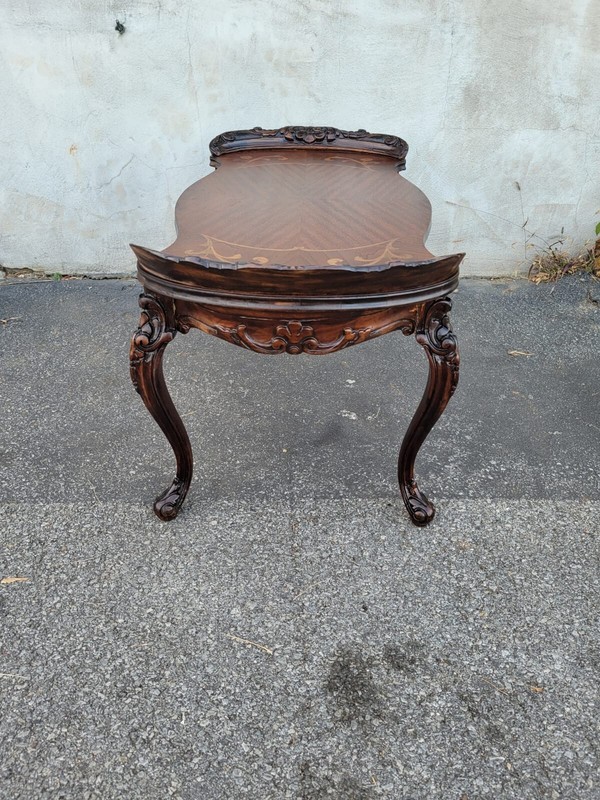 1930s Italian Beechwood Coffee Table – Hand-Carved, Classic Design gallery