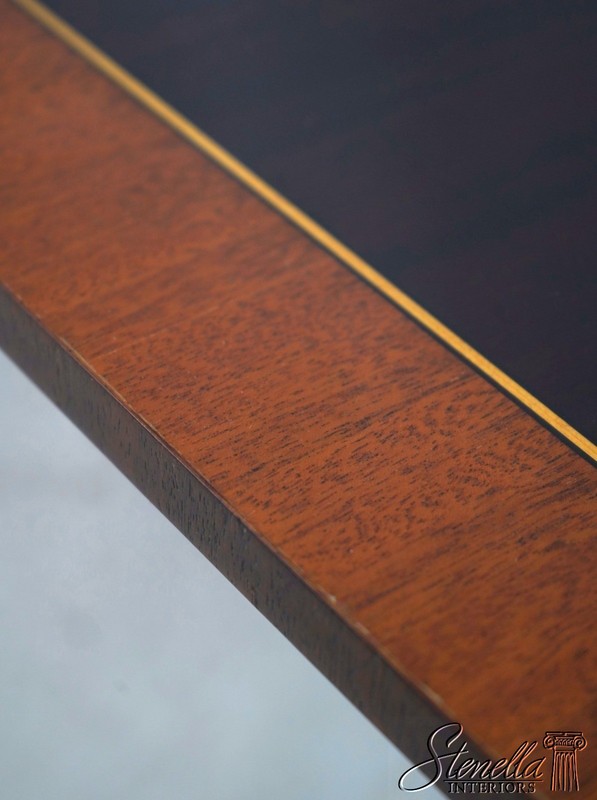 L69294: STICKLEY Colonial Williamsburg Mahogany Banded Inlaid Dining Table gallery