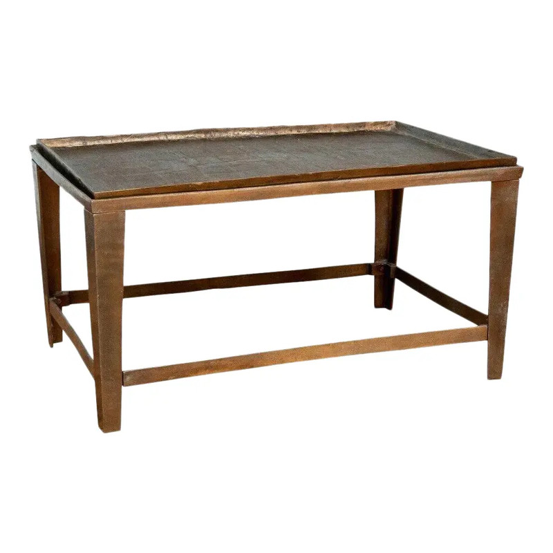 20th Century Bronze Tray Coffee Table