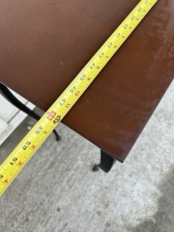 Fine Hand Crafted Delicate Cabriole Leg Iron 48” Console Table ~ Modern gallery