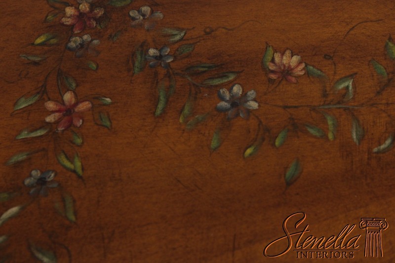 30424EC: Adam Paint Decorated 1/2 Round Console Hall Table gallery