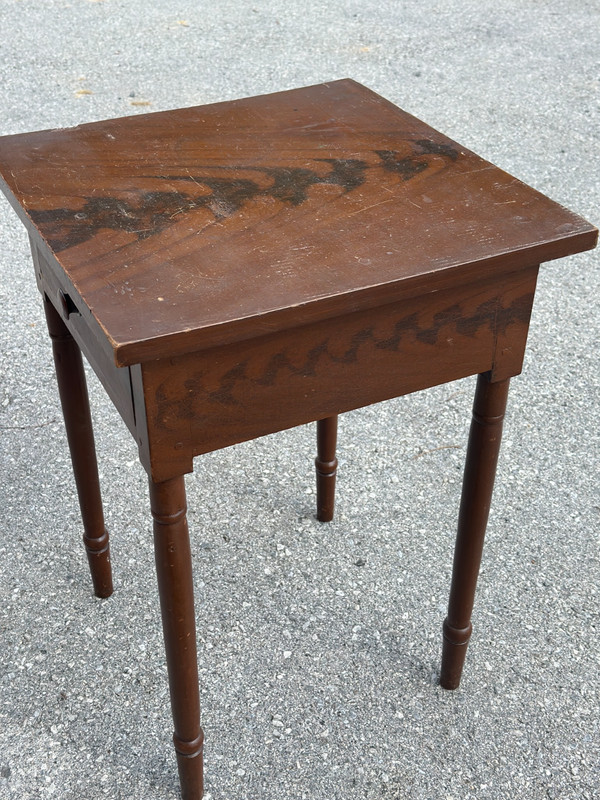 antique paint decorated farm table stand primitive folk art 1800s gallery