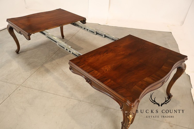 Karges French Louis XV Style Walnut Expandable Dining Table gallery