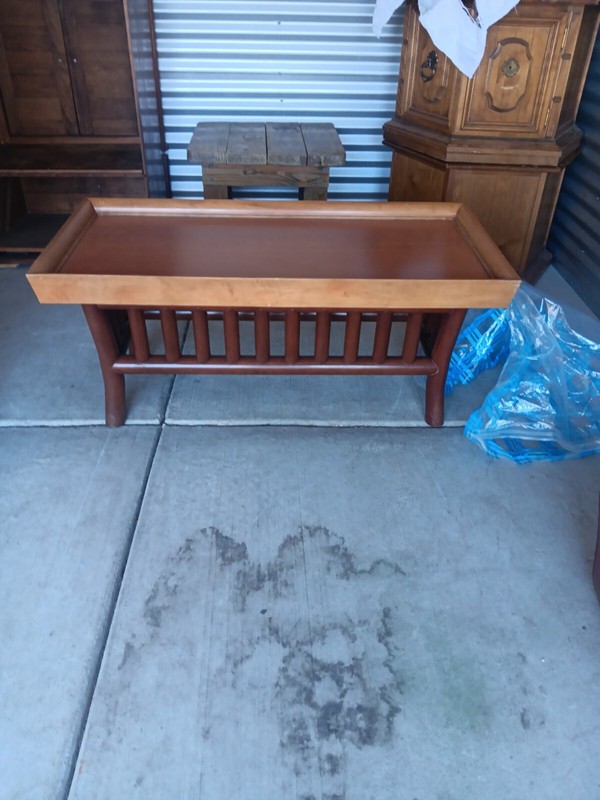VINTAGE ORIENTAL ALL WOOD COFFEE TABLE gallery