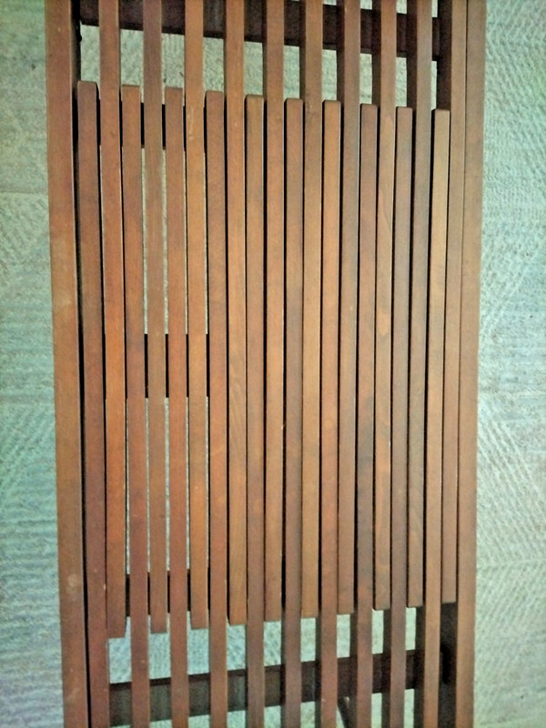 Mid Century Modern Expanding Slat Coffee Table Bench Vintage Made In Yugoslavia gallery