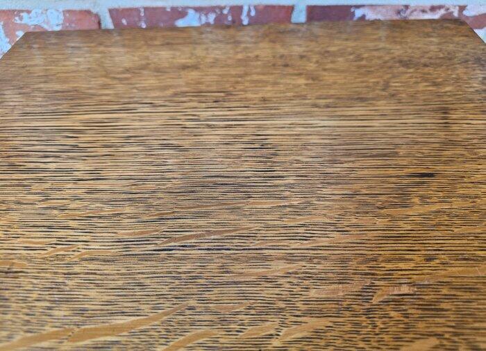 Antique Solid Tiger Oak Plant Fern Stand Pedestal Table Rift Quarter Sawn Oak gallery