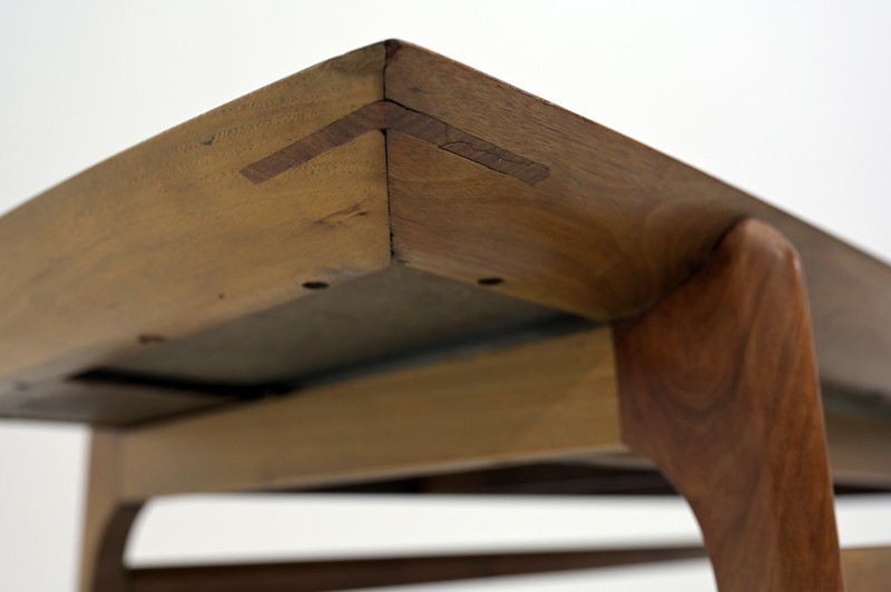Unique Mid Century Coffee table with Black & White tiles gallery