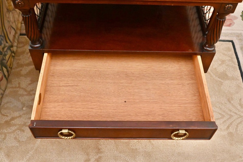 Irwin Mahogany Two-Tier Side Tables gallery