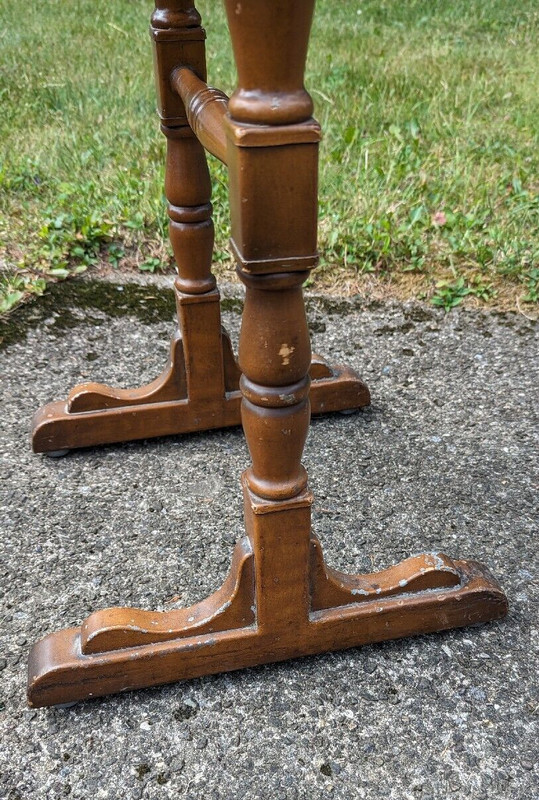 Simmons Furniture End Table Futuristic Antique Deco Depression Era Signature... gallery