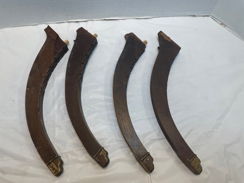 Vintage Duncan Phyfe Table Legs with metal toe caps - Lot of 4 gallery