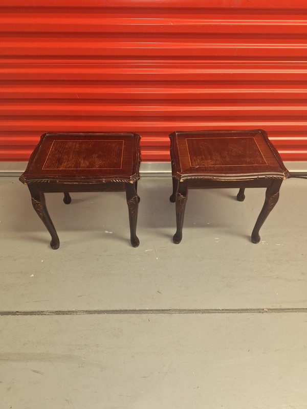 2 Vintage Wood End Tables