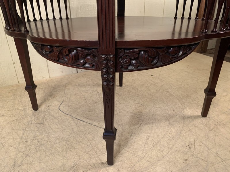 Antique Mahogany Shaped Lamp Table gallery
