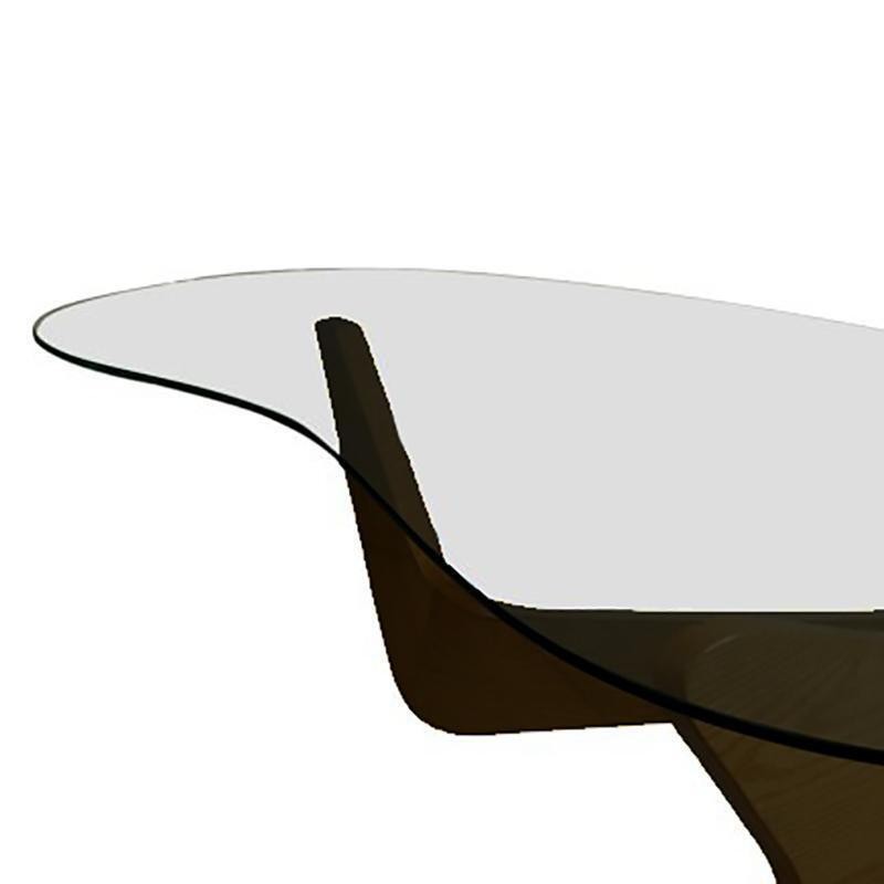 Mid-Century Noguchi Style Black Biomorphic "Airplane" Coffee Table gallery