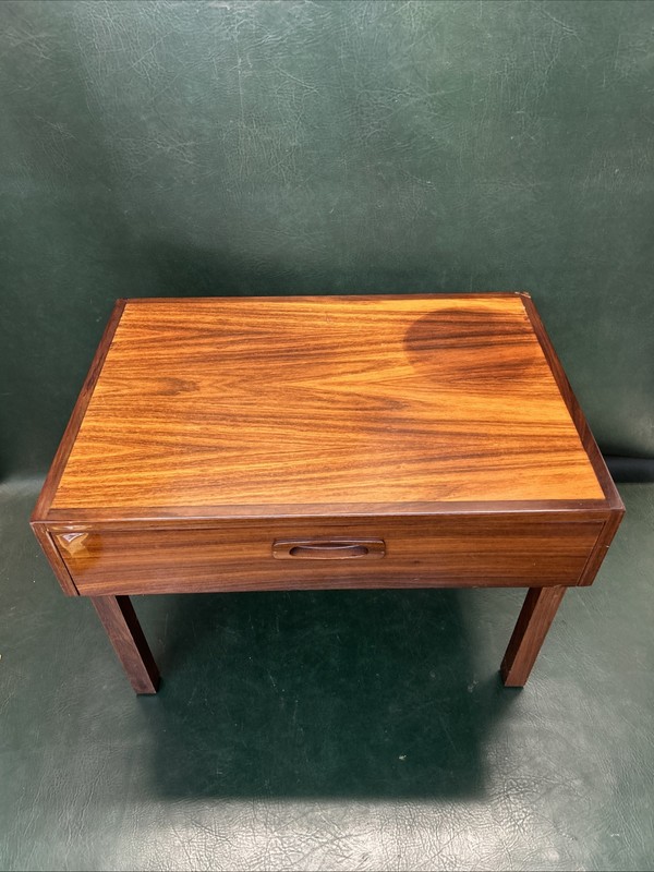 Fine Illum Wikkelso Mid Century Rosewood Folding Snack Table Set ~ Cape Cod
