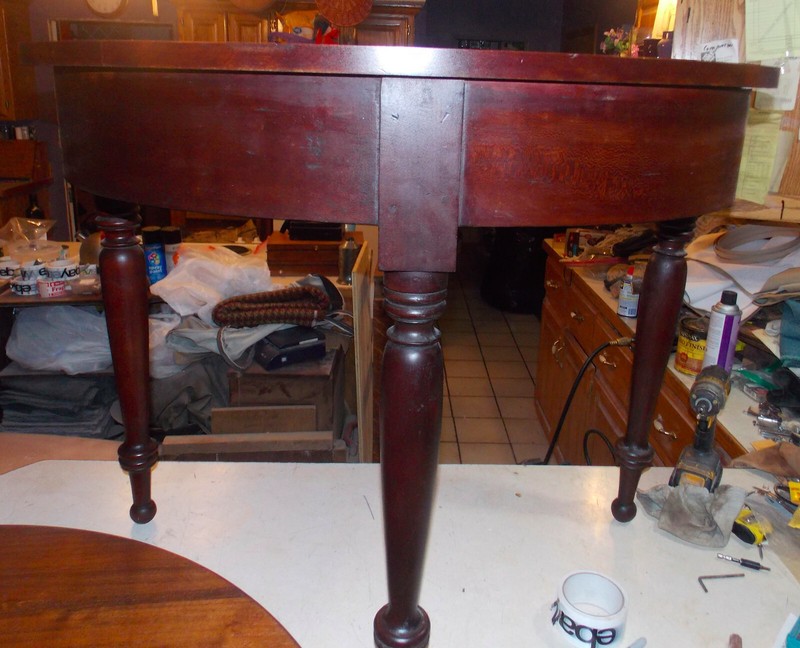 Old Solid Cherry Half Moon Sofa Table / Entry Table (ST22)