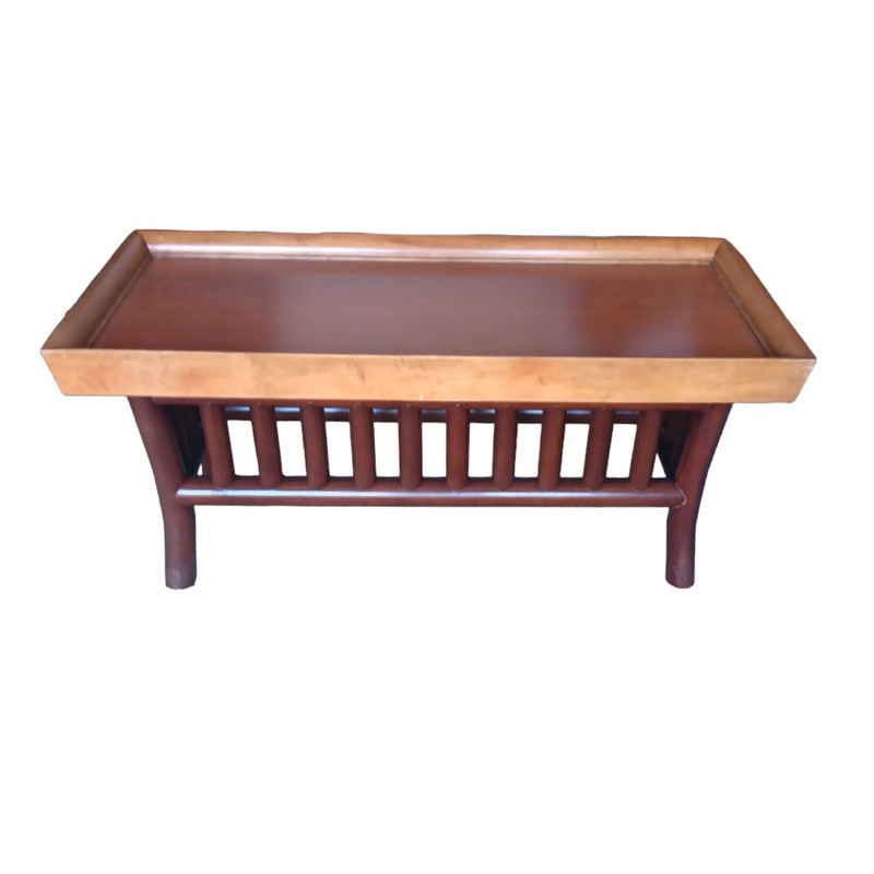 VINTAGE ORIENTAL ALL WOOD COFFEE TABLE