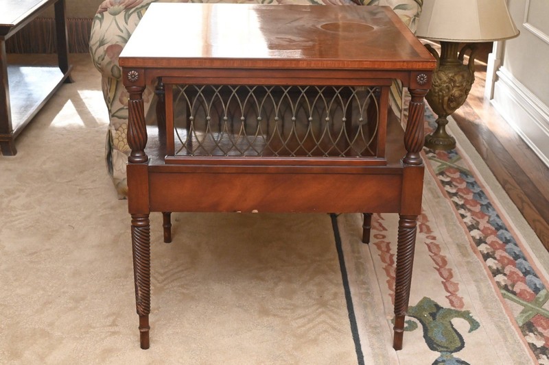 Irwin Mahogany Two-Tier Side Tables gallery