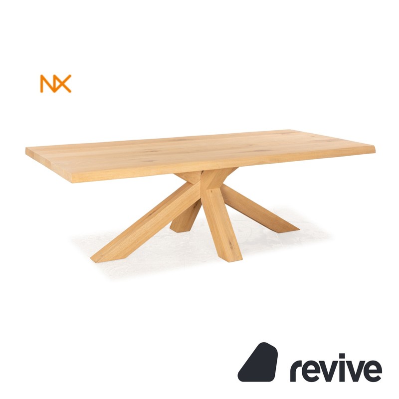 PMP Furniture Wood Dining Table Brown Oak 240 x 77 x 110 cm