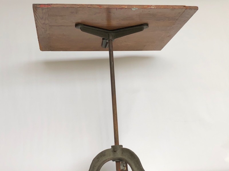 Printers Work Table Cast Iron Art / Drafting Table. Antique Vintage Industrial. gallery