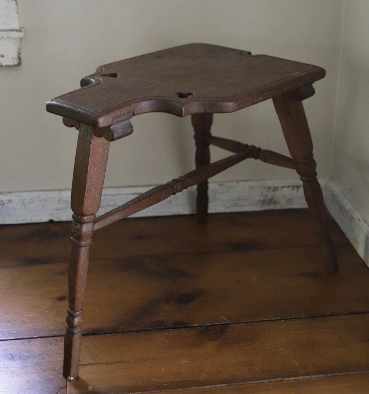 19th C Gothic Revival Oak Work Table