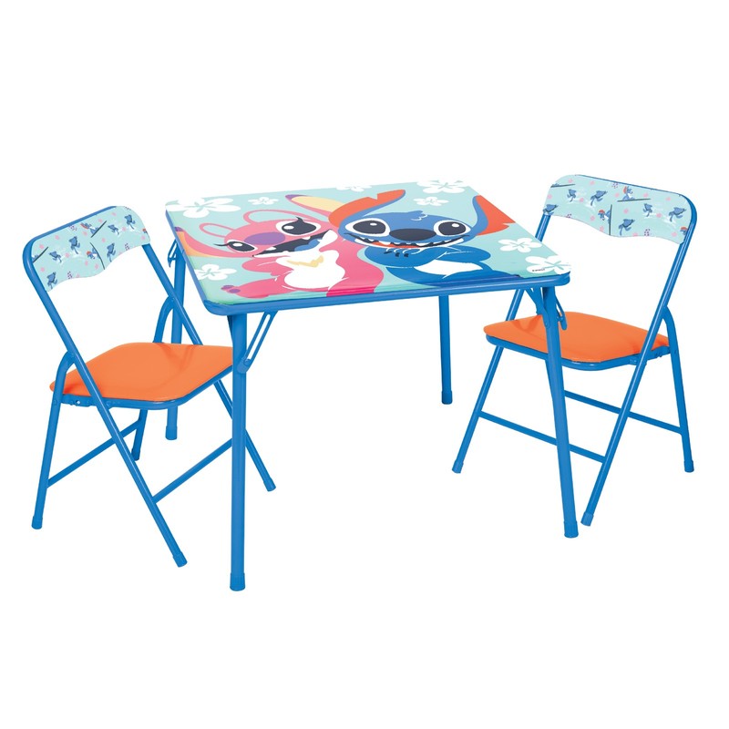 Lilo & Stitch Kids Table And Chairs Set For 2 3 4 Year Old Girls Toddler Folding