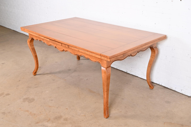 Baker Furniture Italian Provincial Maple Harvest Farm Table, Newly Refinished gallery