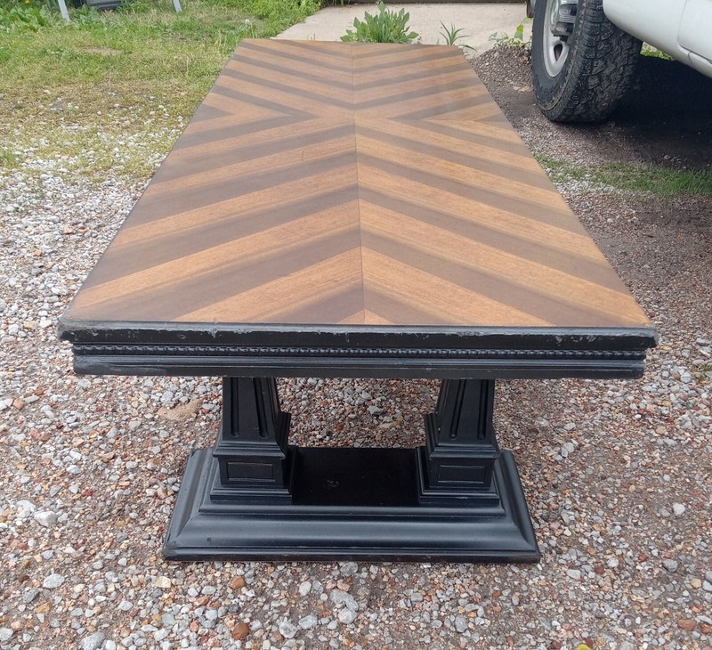 Mid Century Double Pedestal Coffee Table (CT360) gallery