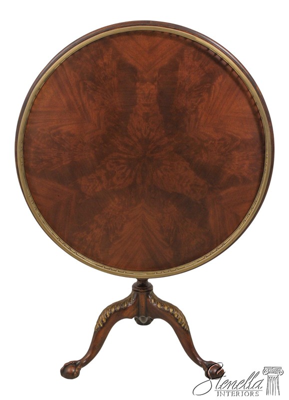 L57981: THEODORE ALEXANDER George II Mahogany Tilt Top Table