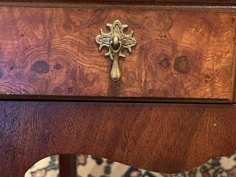 Kindel Mahogany End Side Table Jacobean Inspired Design Teardrop Pulls gallery