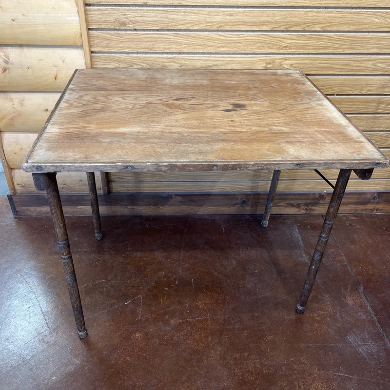 BELDING HALL MFG. Co. Oak Folding Table, Sewing table No. 3 RARE gallery