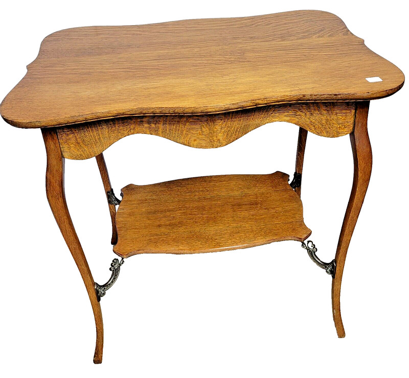 OAK 1/4 SAWN FRENCH STYLE LAMPSTAND AMERICAN