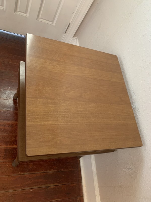 Vintage MCM Two Tier Square Side Table gallery