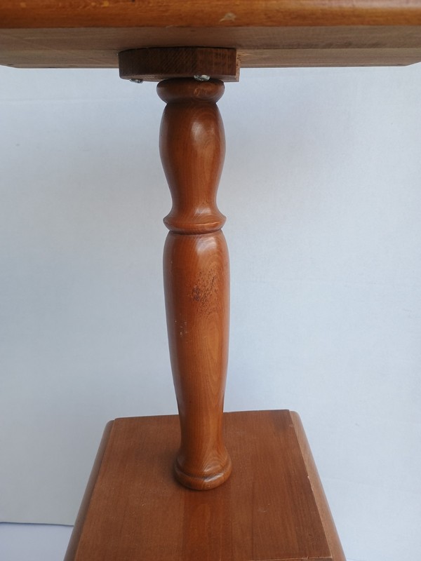 Wood Phone, Plant, Sewing Vintage Art Deco 50's Table telephone stand Made Japan gallery