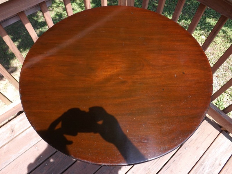 Tilt Top Table Early American 1750-1795 Birdcage Original Single Board Top gallery