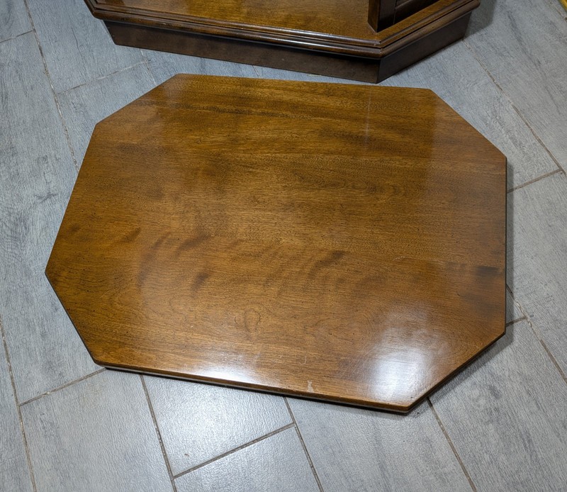 Vintage Ethan Allen Classic Manor Octagonal Tiered Book End Table Shelf 15-8675 gallery