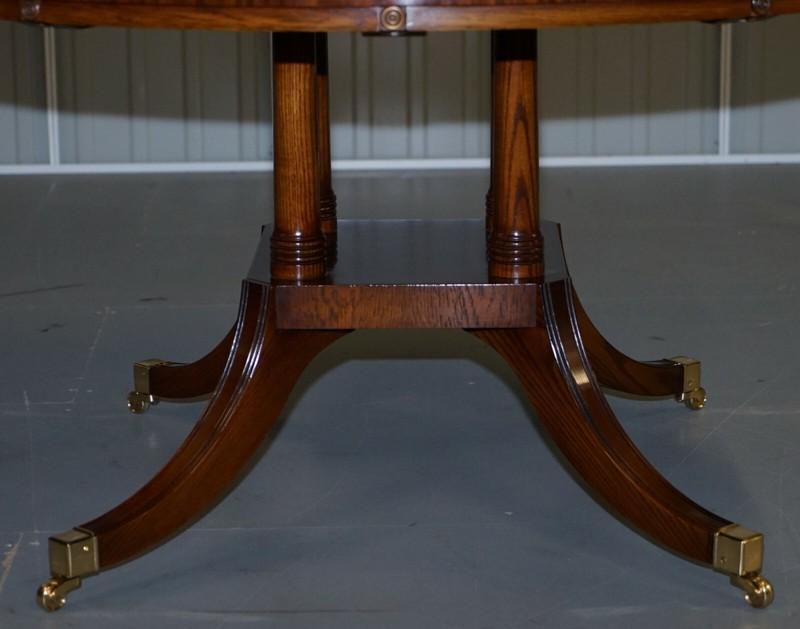 BRAND NEW CLUSTER OAK EXTENDING JUPE ROUND DINING TABLES SEATS 6 - 10 PEOPLE gallery