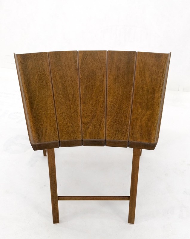 Fan Shaped Solid Walnut Dunbar Atr. Side End Stand Occasional Table Mint! gallery