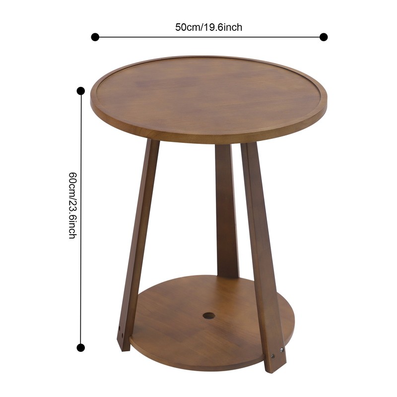 50x60cm Round Side Table, Side Table for Small Spaces, Modern Couch End Table gallery