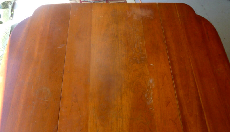 Stickley Cherry Valley dining drop leaf table 2 drawer Antique Mid century gallery
