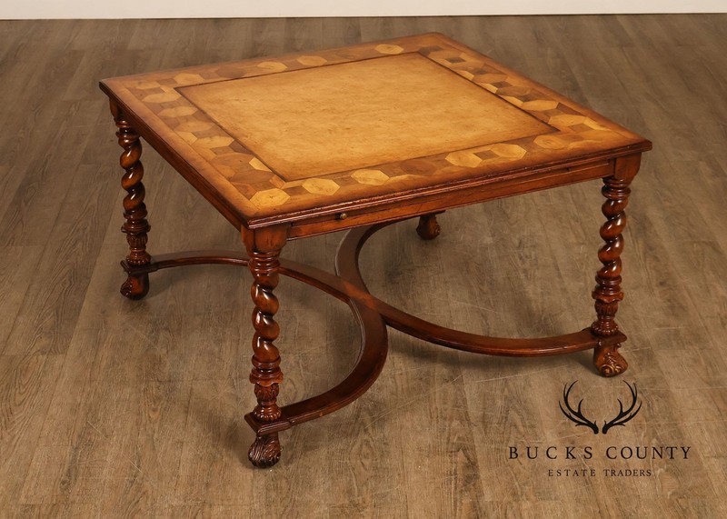 Jonathan Charles Square Top Oyster Coffee Table With Slides gallery