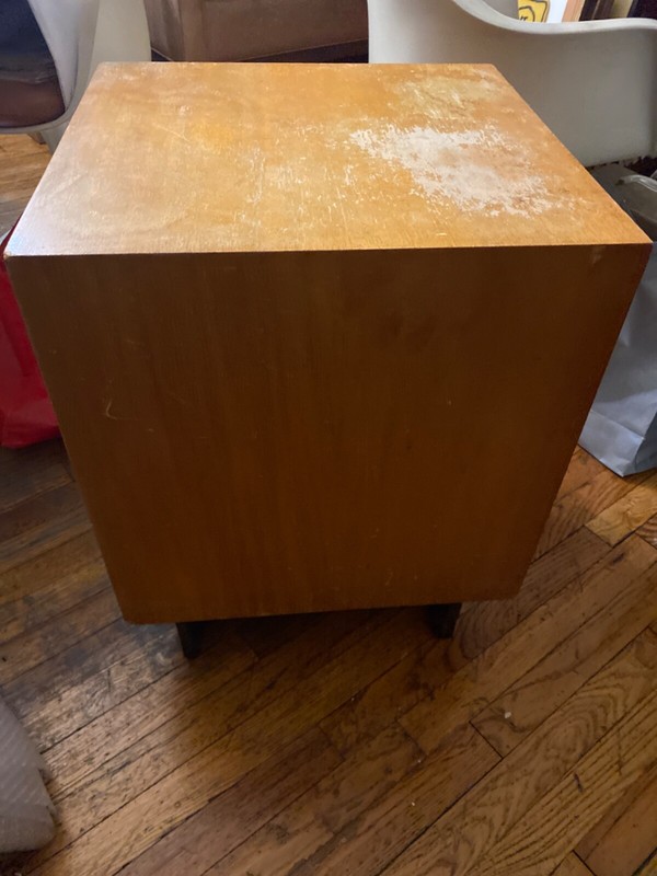 GEORGE NELSON FOR HERMAN MILLER NIGHTSTAND MID CENTURY MODERN THIN EDGE gallery