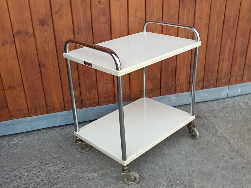 Mauser Serving Cart Tea Cart Doctor Cart 60s Table Side Table Metal gallery