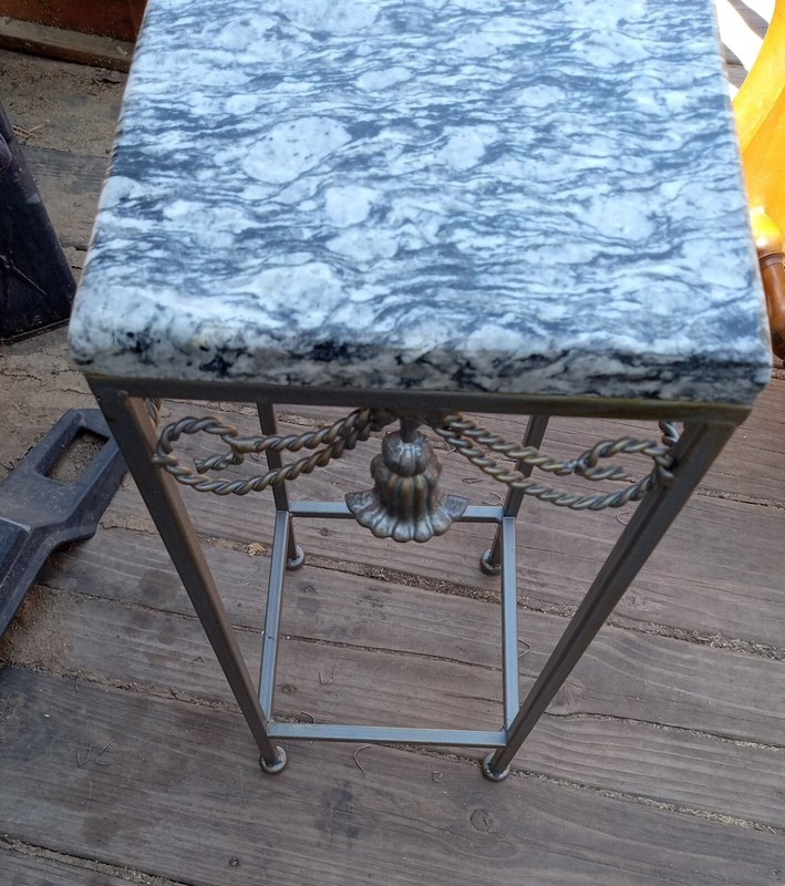 0Metal Marble Top Plant Stand (PS24) gallery