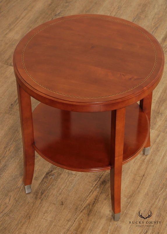 CTH Sherrill Occasional Regency Style Cherry Two-Tier Side Table gallery