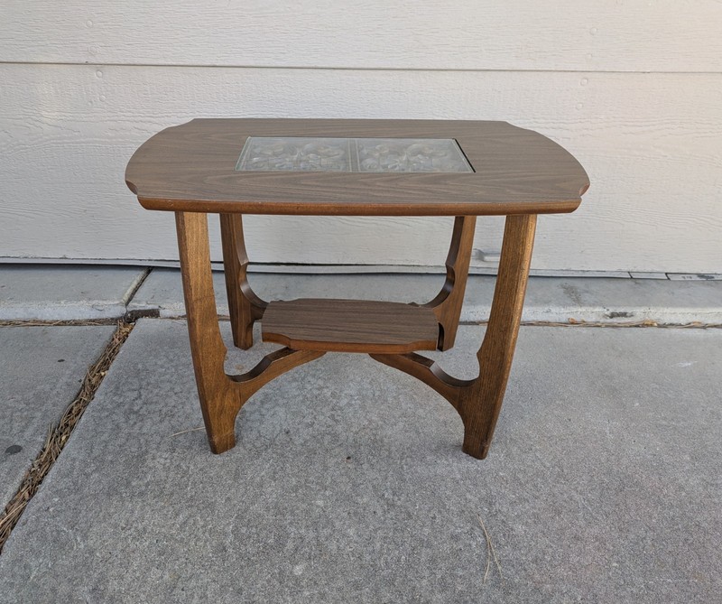 Vintage Mid Century Modern Atomic Spanish Colonial Sculptural End Table K73 gallery